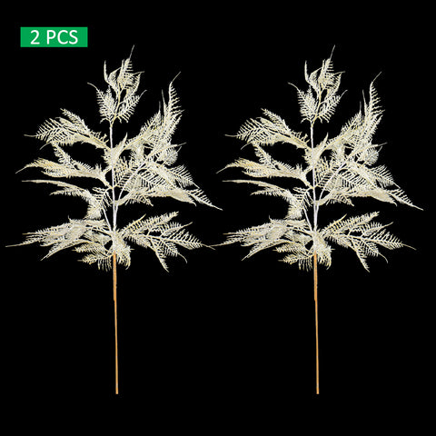Faux fern leaf décor