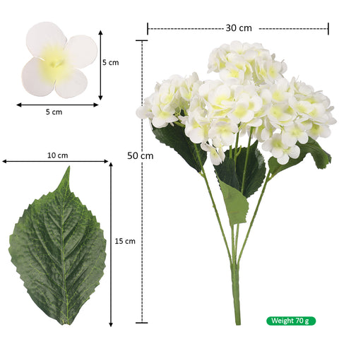 2-Packs Nearly Natural 3D Hydrangea Flower