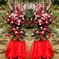 Event flower arrangement centerpiece