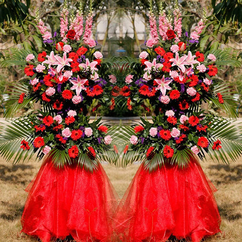 Event flower arrangement centerpiece