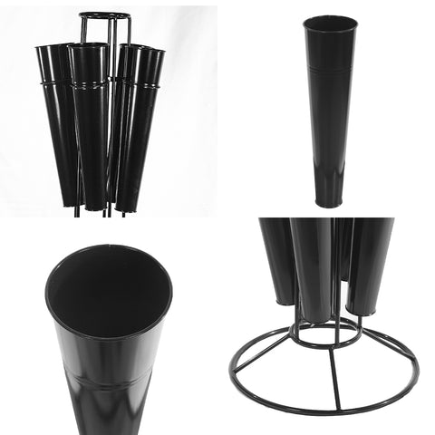 Flower Stand with Metal Buckets