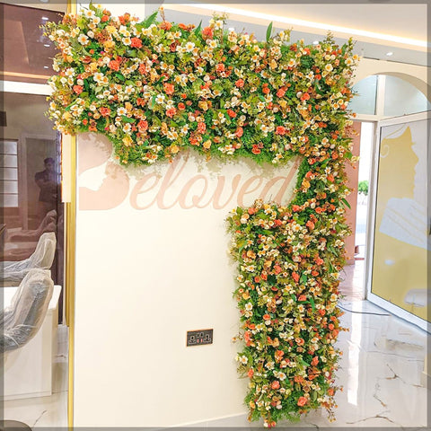 hanging flower wall
