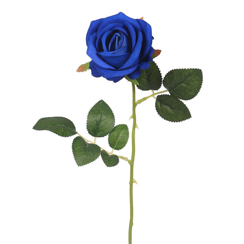 Realistic Faux Single Rose  Stem Flower