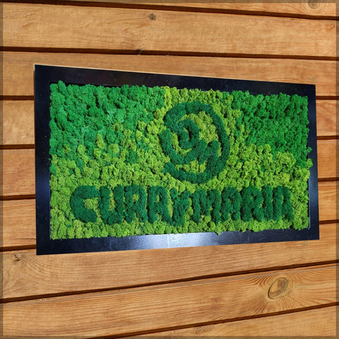 custom moss logo wall art design