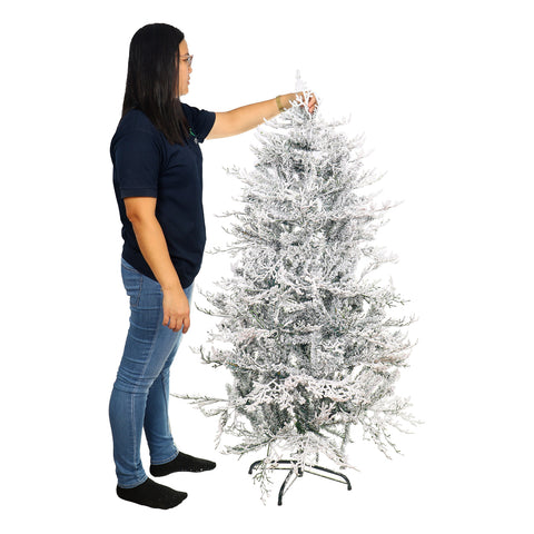 Realistic Flocked Christmas Tree