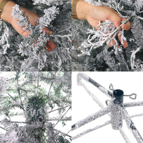 Snowy Coral Christmas Tree