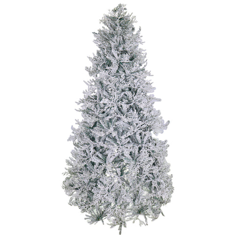 Frosted with Coral Christmas Tree