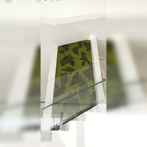 living moss feature wall decor