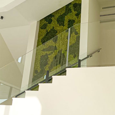 natural green moss wall art