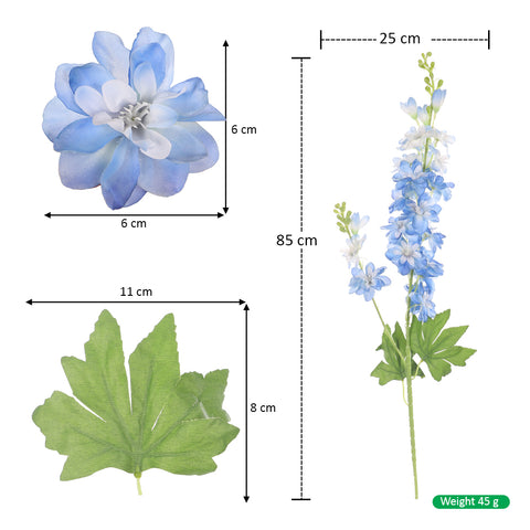 Silk Delphinium Spray Flowers