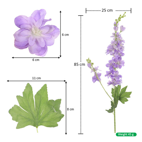 Silk Delphinium Spray Flowers