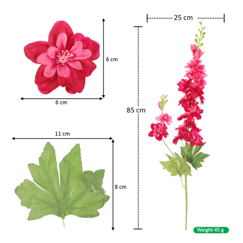 Silk Delphinium Spray Flowers