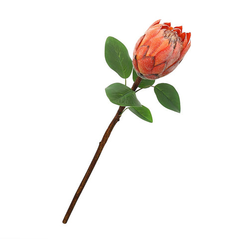 Orange king protea artificial flower
