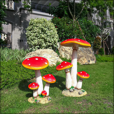 Mushroom Garden Art Sculpture