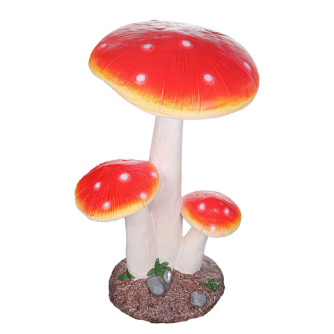 Realistic Mushroom Sculpture for Garden