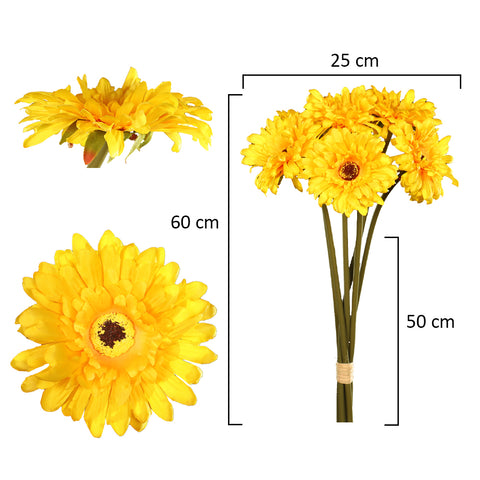 Artificial Gerbera Daisies for Home Decor