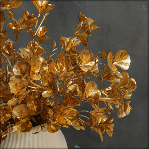 1 Bunch Golden Eucalyptus Leaves (Vase not Included)