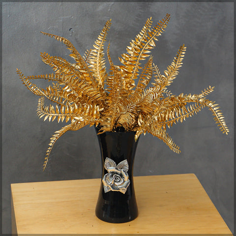 1 Bunch Golden Fern Leaves (Vase not Included)