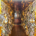 Gold leaf wall decor