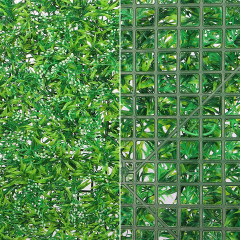 Decorative artificial greenery panels
