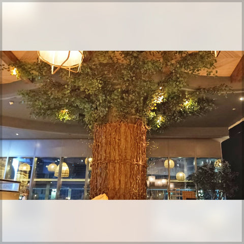 artificial leaf ceiling decor