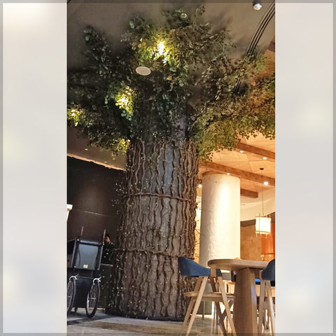 hanging artificial plants from ceiling