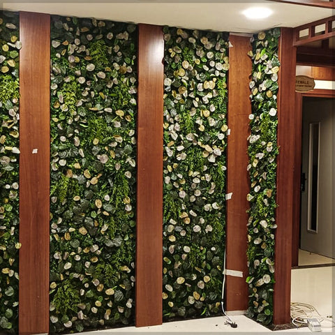 green leaves for wall decor