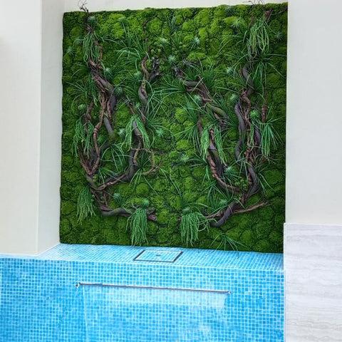 indoor artificial green wall
