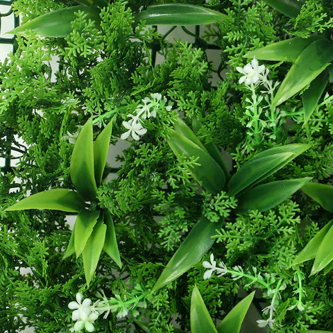 Artificial grass wall covering