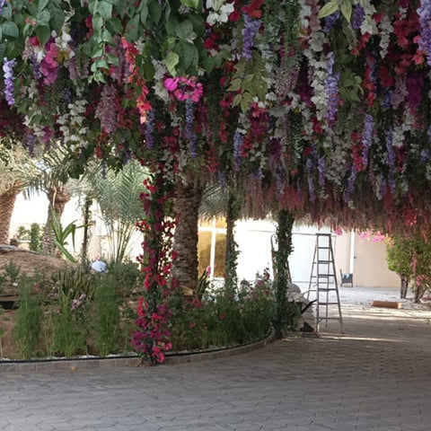 Hanging Flowers Decoration Outdoor