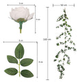 Faux Hanging Peony Flowers