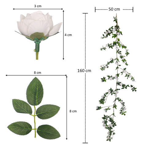 Faux Hanging Peony Flowers