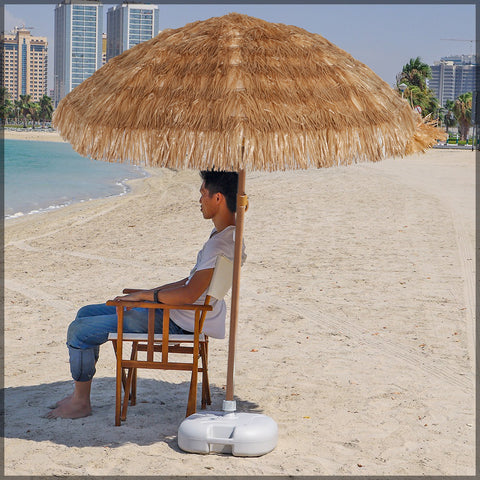 Tiki Patio Umbrella for Tropical Outdoor Decor