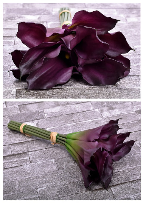 elegant silk calla lily bouquet