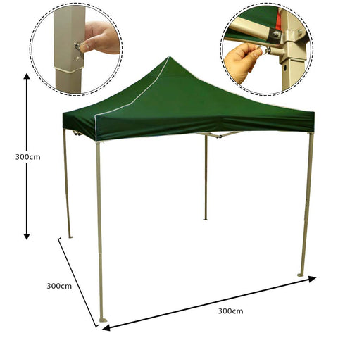 Heavy Duty Pop Up Instant Canopy Tent-Dark Green