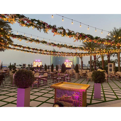 Hotel garden decor