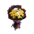 luxury birthday rose flowers bouquet yellow