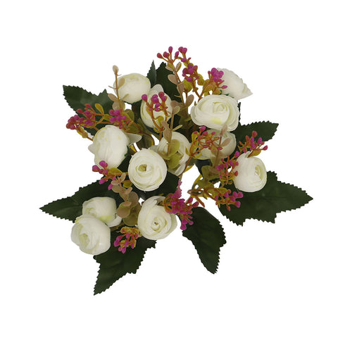 Mini Silk Peony Flower Bunch