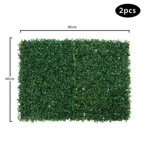 Faux topiary wall grass panels