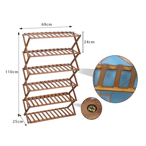 Foldable shoe rack