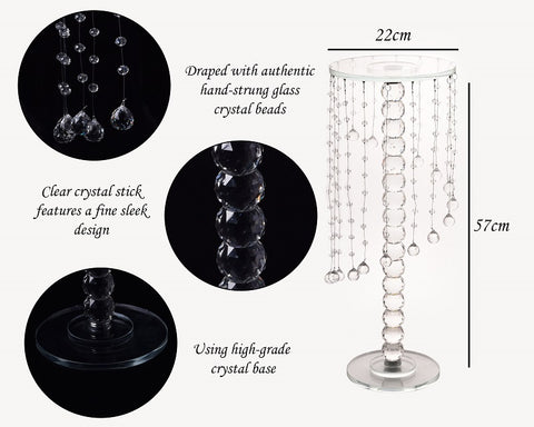 Elegant crystal stand for tabletop