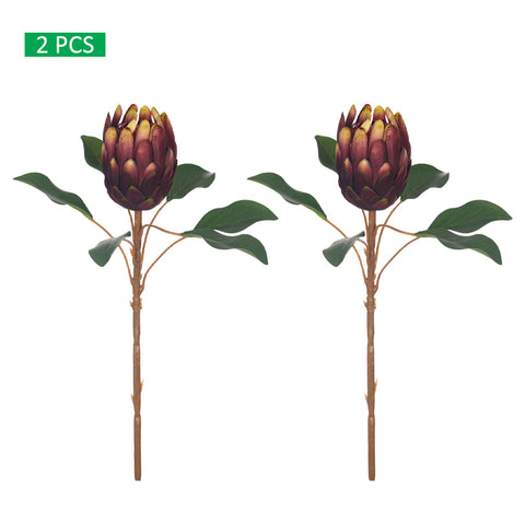 Large Faux Protea Stem for Decor