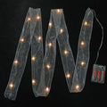 Christmas LED lights string with ribbon