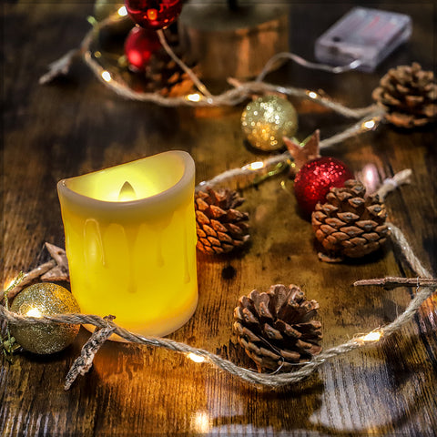 Warm LED string lights for holidays