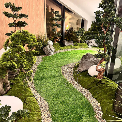 white pebbles for landscaping decoration
