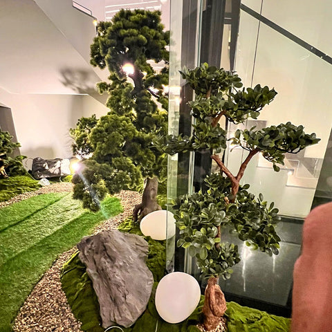 black rocks for landscaping projects