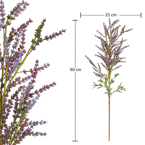 Silk Lavender Flower Stem for Vases
