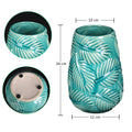 Colored blue ceramic vase for home decor