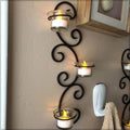 Cream battery tealight candle