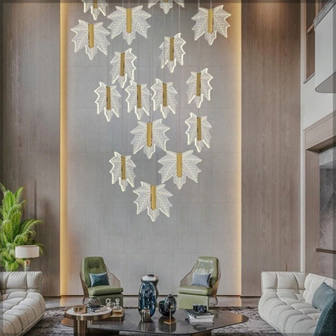 Leaf pendant lamp